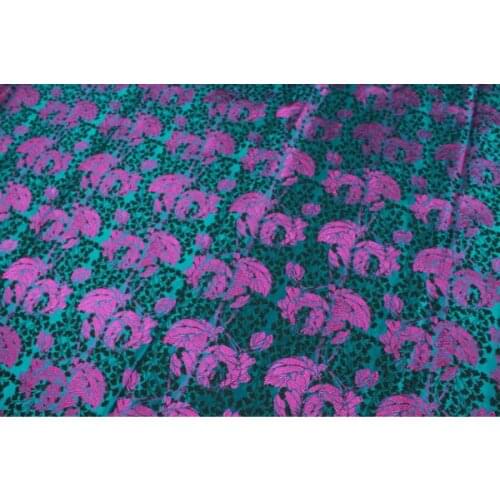 Chinese traditional silk brocade fabric cheongsam woman dress cushion and bags cyan bougainvillea pattern new color match