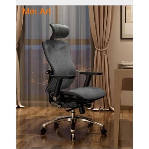 A Legroom Boss Staff Protect Lumbar Ergonomic CEO Mesh Office Armchair Furniture High-End Manager Rotated Rock Executive Chair