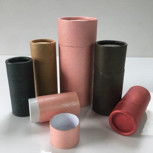 Round Cardboard Gift Box Cosmetic Essential oil Bottle Packaging Box Lipstick Perfume Packing Kraft Paper Tube Boxes