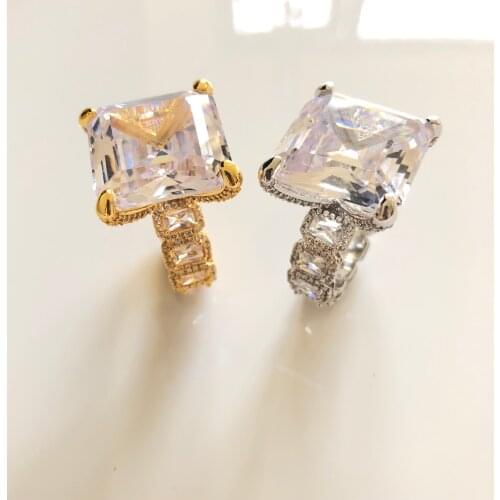 Fashion hip hop mens CZ diamond iced out ring