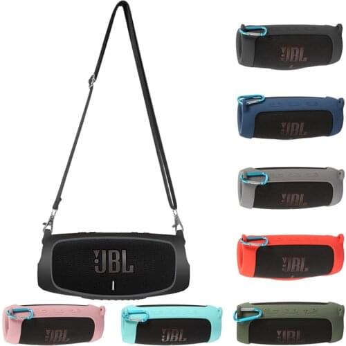 Soft Silicone Case for JBL Charge 5 Bluetooth Speaker Storage Bag Shockproof Dustproof Travel Carrying Cases Box Storage Pouch