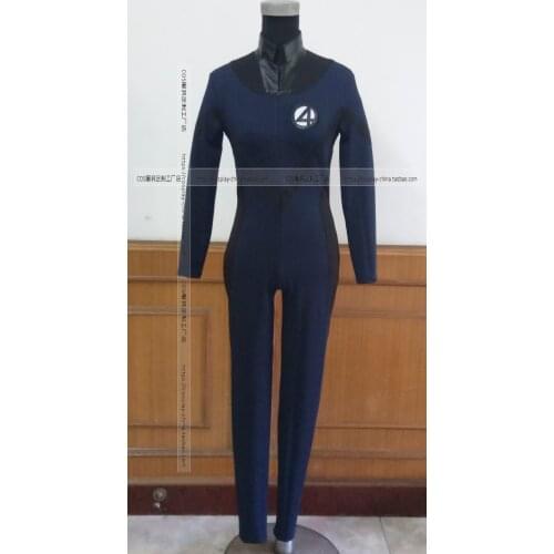 Invisible Woman Sue Storm cosplay costume outfit Superhero jumpsuit