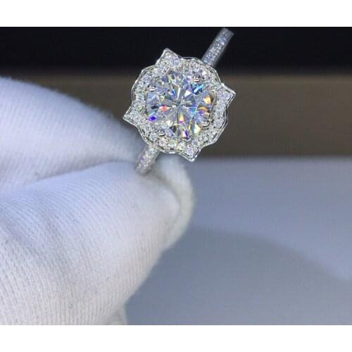 2020 New Fashion Geometry Silvery Rings Luxury Unique Wedding Aesthetic Jewelry For Women Party Valentines Day Gifts MENGYI