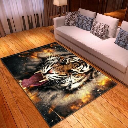 Animal tiger new large carpet nordic style bedroom area rugs for living room home floor mats parlor soft rugs kids room custom