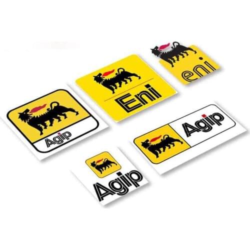 Personality Agip Logo Funny Car Sticker for GTR Vinyl Camper Trunk Truck Graphics Vintage Drag Racing Decal Apply To Car Window
