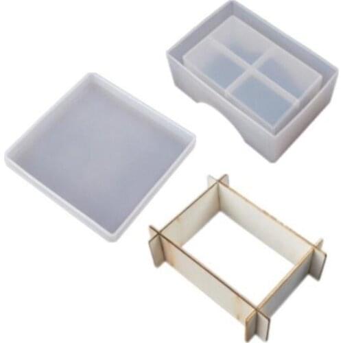 DIY Resin Coaster Storage Box Jewelry Accessories Jewelry Molds Jewerly Moulds Epoxy Resin Mold