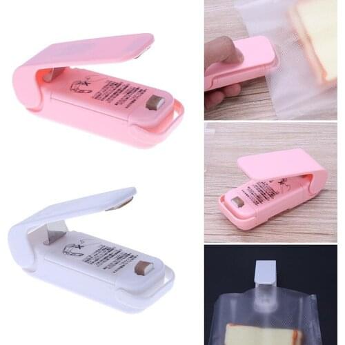 Portable Mini Sealer Plastic Bag Sealer Sealing Machine Food Snacks Bag Sealing Machine Food Packaging Kitchen Storage Bag Clip