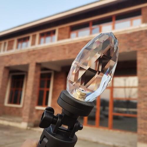 Crystal Prisms Camera Filter with Stand Glass Photography Rainbow Home Decoration Studio Photo Accessories