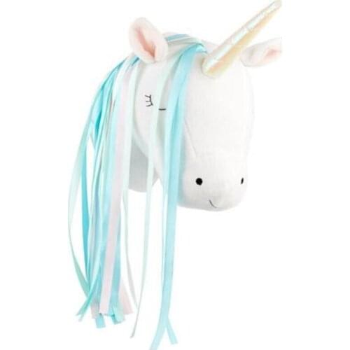 Rainbow Lovely Unicorn Animal 3D Model Hanging wall Decoration Bed Doll Stuffed Baby Room Child Toys kids Christmas Gift