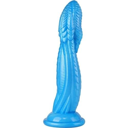 Lifelike Dildo Realistic Soft Sex Toy with Strong Suction Cup Flexible Female G-spot Masturbation Toy with Veined Curved Shaft
