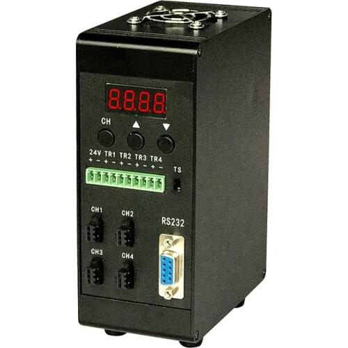 Manual remote adjustment constant current stable output LED visual light source dimming mini number 4 channel controller