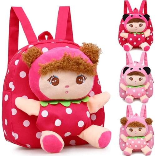 Kids Child Bags Kindergarten Boys Girls Children Plush Backpack Cartoon Lovely Cute Baby Newborn Toddler School Students Bag