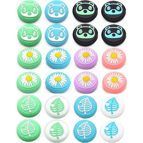 Secretary Puppy Dog Isabelle Thumb Stick Grip Cap Joystick Cover For Nintend Switch Lite Joy-Con Controller Case