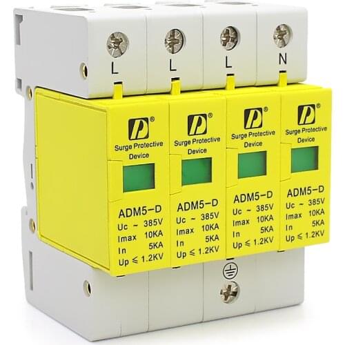 SPD 4P 5KA~10KA 385V AC House Low-voltage Surge protection Device
