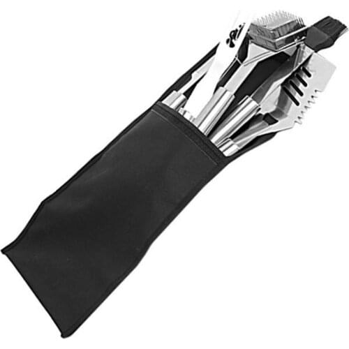 1pcs Oxford Cloth BBQ Tool Storage Bag Foldable Grilling Utensil BBQ Clip Carrying Pouch Barbecue Accessories For Camping