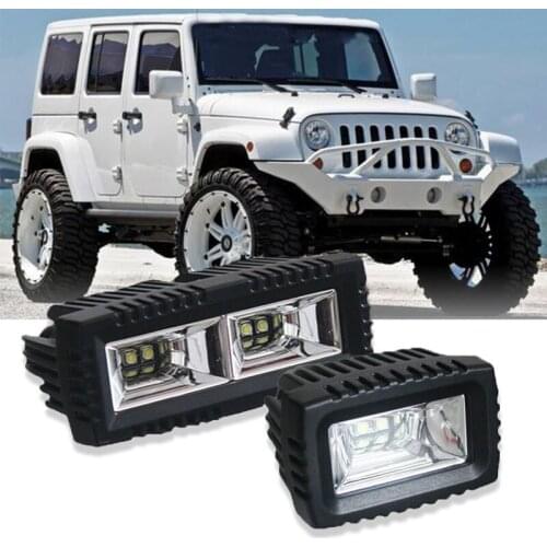 Flush Mount Led Work Light Pods Working Bar Lights Flood Beam Car Led Driving Running Light for 4X4 Off road 4WD SUV Truck