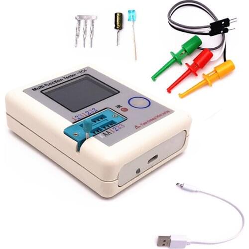 Transistor Tester NPN PNP Transistor FET Diode Resistance Inductance Capacitance SCR Battery Automatic Measurement Detector