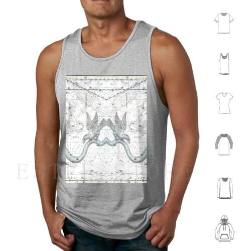 Corvus Upon Serpens Star Map Tank Tops Vest Sleeveless Star Map Corvus Upon Serpens Star Map Raven Crow Astronomy Astrology