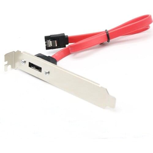 Computer Case Baffle Internal SATA to ESATA External PCI Slot Cable Bracket For motherboard