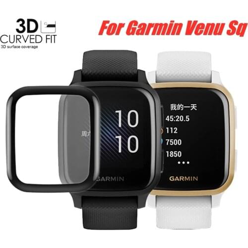 3D Curved Full Edge Smartwatch Soft Protective Film Cover Protection For Garmin Venu SQ Music Smart Watch Screen Protector
