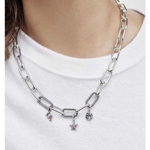 New PAN S925 Silver ME Series New ME Fashion Womens Clavicle Necklace Perfect Gift For Women