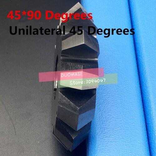 45mm*90 degrees*16mm Inner hole Unilateral 45 degrees HSS-M2 Double Angle Milling cutter Free shipping