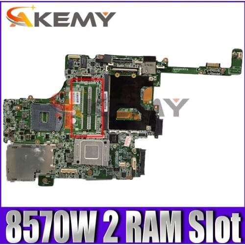 690642-001 For HP EliteBook 8570W Laptop motherboard two memory slot SLJ8A DDR3 full test