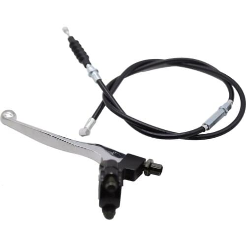 7/8 Inch Handlebar Left Clutch Lever and Clutch Cable with Adjuster for for 50cc 70cc 90cc 110cc 125cc SSR Dirt Bikes Pit Bike