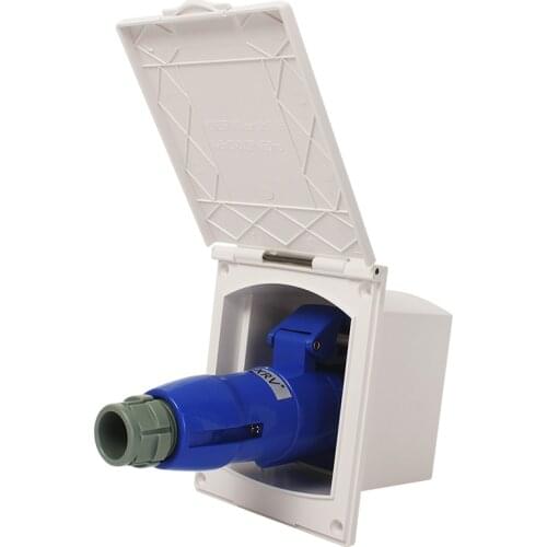 Car Accessories 220V 16A External Electric Inlet/Outlet Camper Power Plug Socket for Caravan Recreation Vehicles