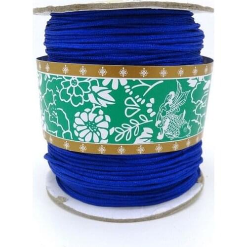 Free Shipping,160m/Roll,1.5mm Blue Nylon Cord Beading Thread Findings For Macrame Bracelet Necklace Jewelry Beads Making