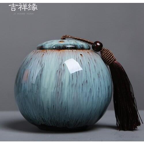 Large Vintage Tea Container Suger Tea Ceramic Tea Container Storage Of Tea Bags Box Travel Caixa De Cha Tea Organizer BK50CY