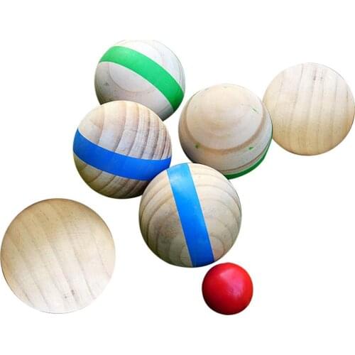 Wooden Puzzle Ball Casual Fun Outdoor Recreational Sports Lawn Ball French Roll Outdoor Leisure Sports Family Get-together Game