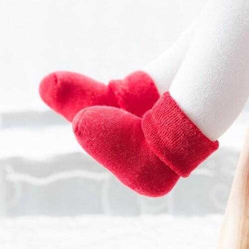 Baby winter long socks kids toddler knee high sock girls boys newborn infant cotton terry thick warm sock birthday high sockings