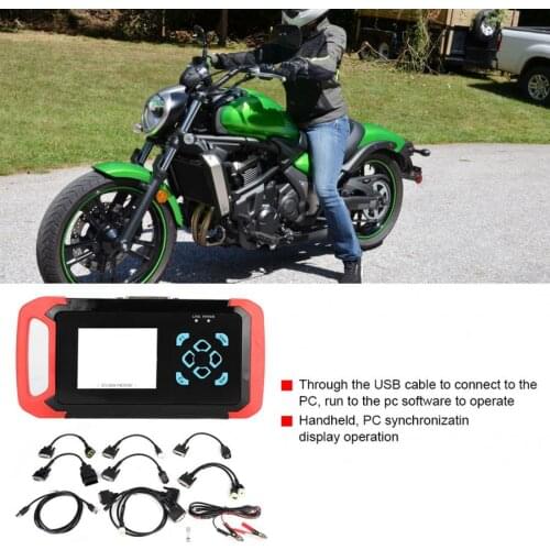 MST600 Motorcycle Diagnostic Scanner Fault Code Reader Universal Scanner Support Most Brands Asian European US Motorbikes