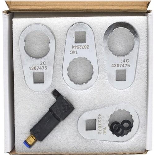 Good quality!5PCS Common Rail Injector Spanner Repair Tool ,FOR CUM-MINS Diesel Common Rail Injector Disassemble Wrench Tool