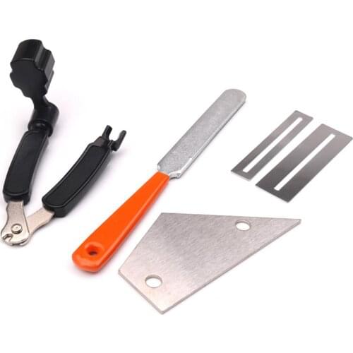 Guitar Repair Tool String Winder File Leveling Ruler Fret Gasket Grinding Protectors Tool Multi-function Guitar Accessories