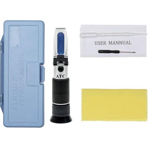 KKmoon 3-in-1 Honey Refractometers for Honey Moisture Brix Beekeeping Honey Refractometer Water Content Meter Moisture Tester