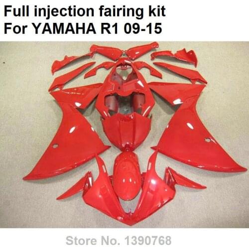 Red High quality plastic fairings for YAMAHA injection YZF R1 09 10 11 12 13 14 15 fairing kit R1 2009-2015 BD105