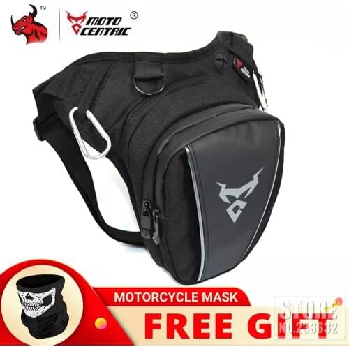 MOTOCENTRIC Motorcycle Drop Leg Bag Hip Bum Fanny Pack Waterproof Motorcycle Bag Outdoor Casual Waist Bag Motorcycle Bike Bag