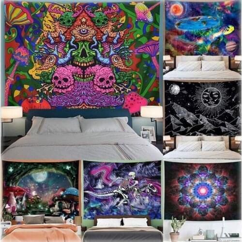 150*200cm Room Wall Hanging Blanket Tapestry Beach Towel Blanket Camping Tent Travel Mattress Sleeping Pad Art Home Decor