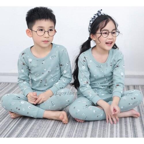 New Kids Pajamas Sets Boys Cartoon Sleepwear Baby Kids Pijamas Infantil Pyjamas Girls Home Clothes Children Christmas Sleepwear