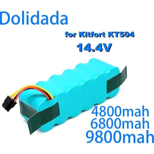 New Battery for Kitfort KT504 Haier T322 T320 Panda X500 X580 X600 Ecovacs Mirror CR120 Dibea Robotic Vacuum Cleaner 9800mAh