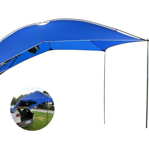 SUV MPV Car Tail Tent Ourdoor Waterproof Auto Awning Trailer Beach Sunshade Auto Traveling Tent For Self-driving Travel Camping