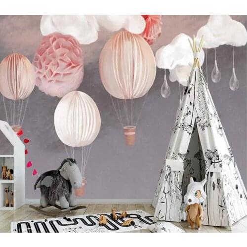 Custom mural wallpaper 3D Nordic children room net red wallpaper balloon wallpaper background wall