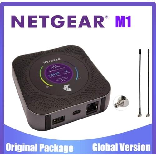 Unlocked Netgear Nighthawk M1 4GX Gigabit LTE Mobile Router 1000mbps WiFi Hotspot +2PCS Antennas