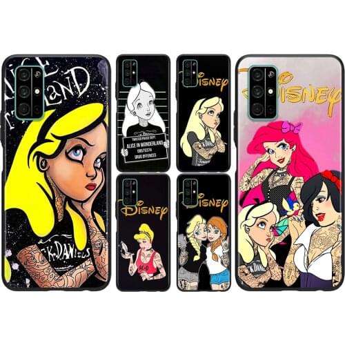 Silicone Cover Punk princess disney For Honor V30 View 20 V20 30i 30S 30 20S 20E 20i 20 Lite Pro Plus Phone Case