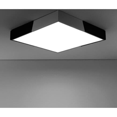 LED ceiling lamp living room lamp simple modern black and white square bedroom lighting balcony study lighting