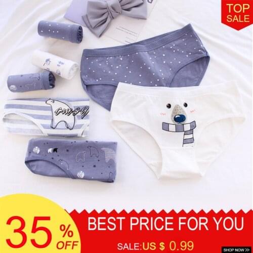 Womens Briefs Print Seamless Cotton Panties Thongs Women Lingerie Low Waist Femme Womens Intimates Underwear Comfortable Tangas