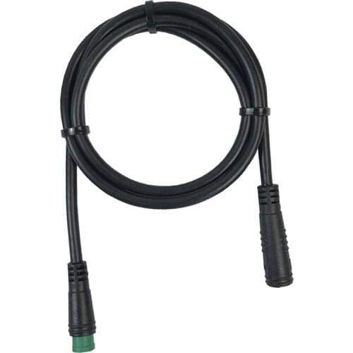 E-bike KT / Bafang Display Extension Cable Waterproof Male To Female 5 Pin 80CM Black Durable Bike Bicycle Cycling Accessories