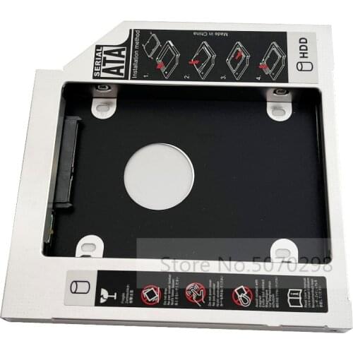 Universal 12.7mm SATA 2nd Hard Drive HDD SSD Optical Caddy Frame for HP Pavilion DV6 Series DV6-3090ca DV6-2112SA DV6- 2010SF
